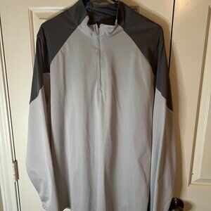 Team 365 2-tone grey quarter zip-XL